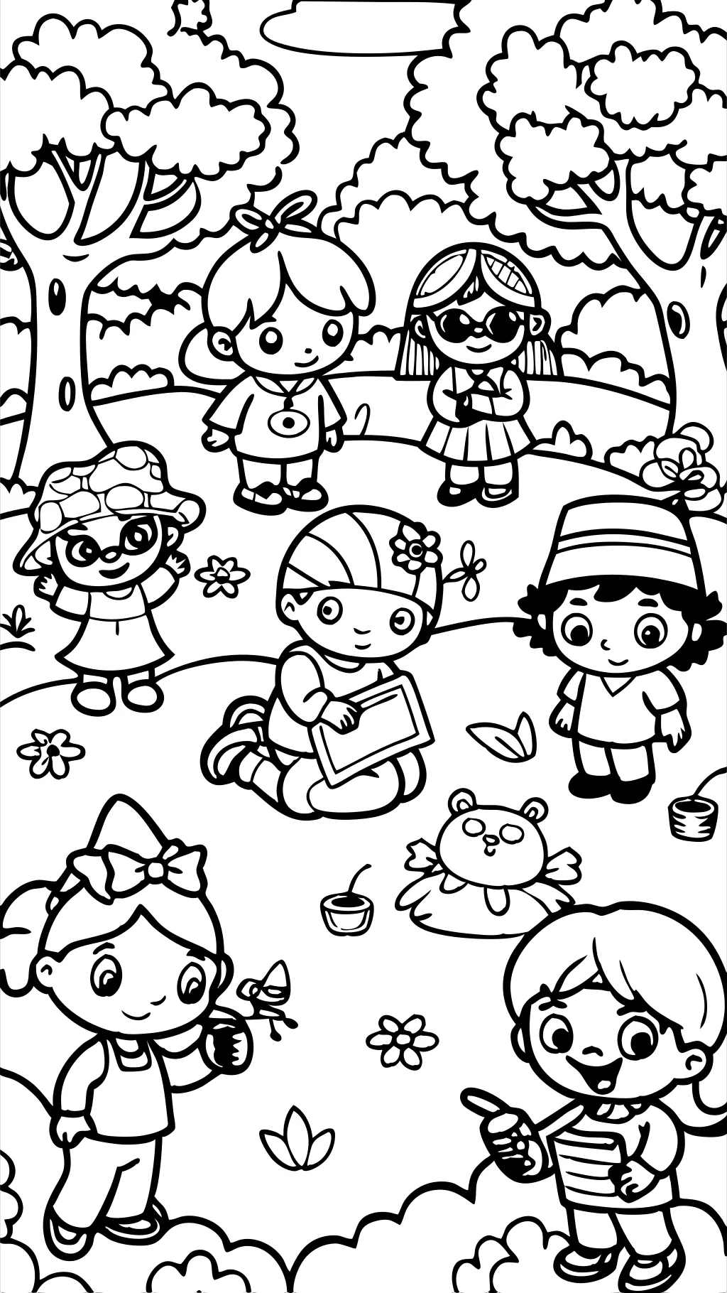 coloriage de filles iSpy